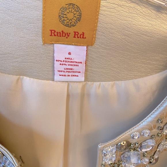 Light gold faux leather jacket - Picture 3 of 4